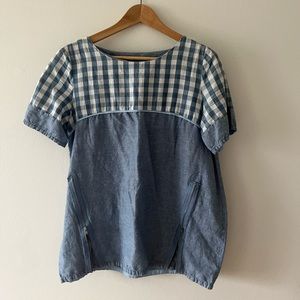 ✨Pastel Blue Gingham Shirt from Korea✨